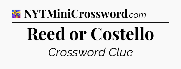 Reed or Costello Codycross