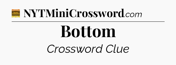 Bottom crossword clue Eugene Sheffer