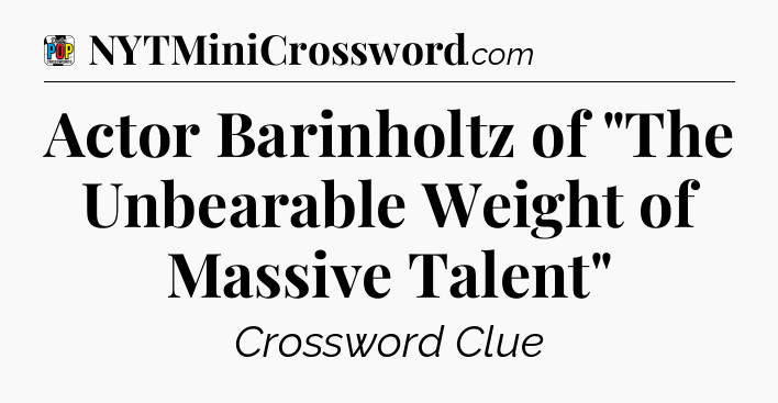 Actor Barinholtz of 