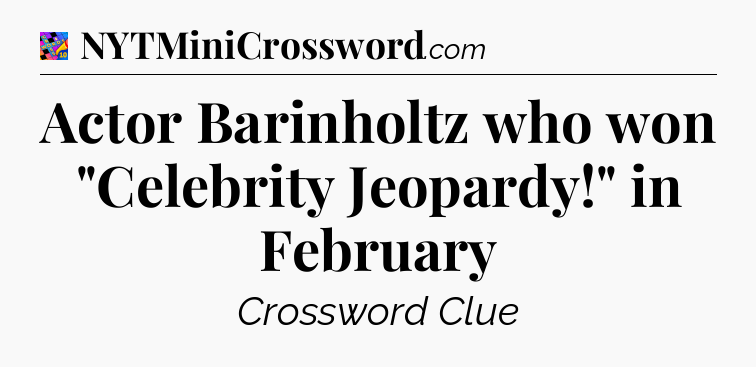 Actor Barinholtz who won 