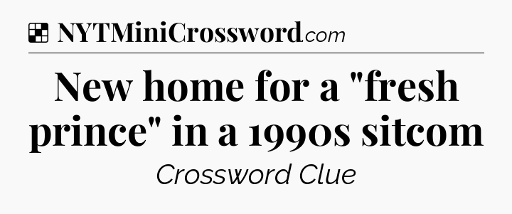 Solution: New home for a 