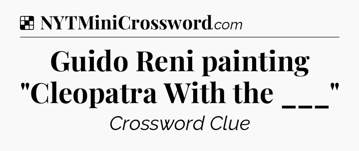 Solution: Guido Reni painting 