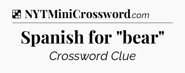 Solution: Spanish for 