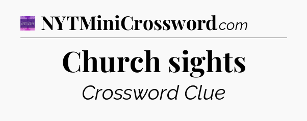 Church sights - Thomas Joseph Crossword