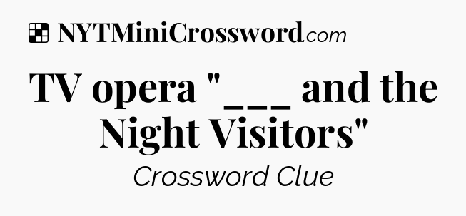 Solution: TV opera 