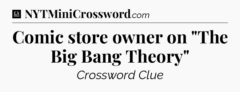 Comic store owner on 