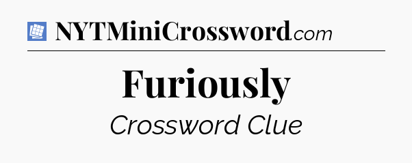 Furiously Puzzle Page Crossword Clue