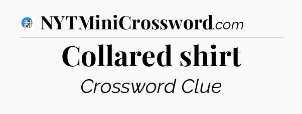Collared shirt Crossword Clue