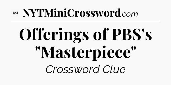 Offerings of PBS's 