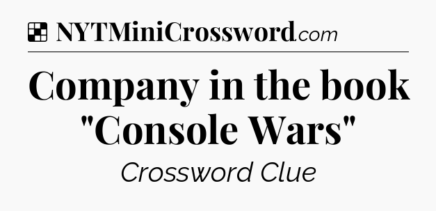 Solution: Company in the book 
