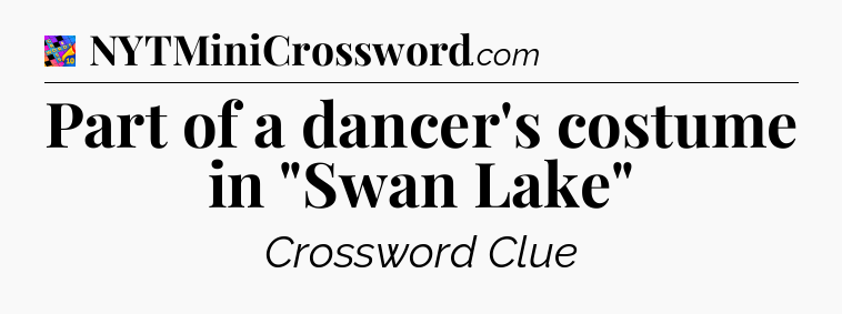 Part of a dancer's costume in 