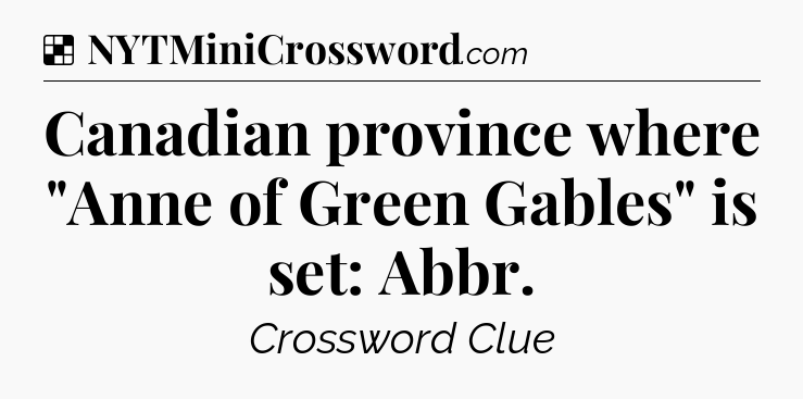 Solution: Canadian province where 