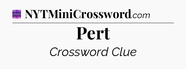 Pert - Thomas Joseph Crossword