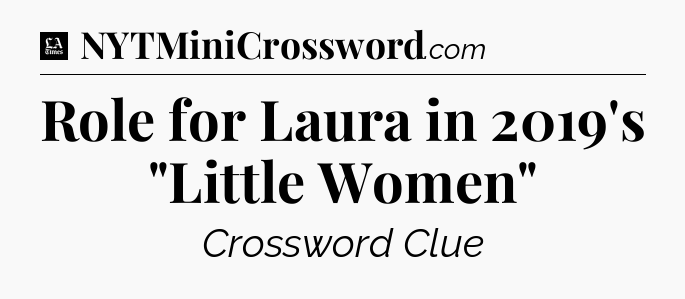 Role for Laura in 2019's 