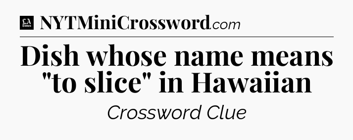 Dish whose name means 