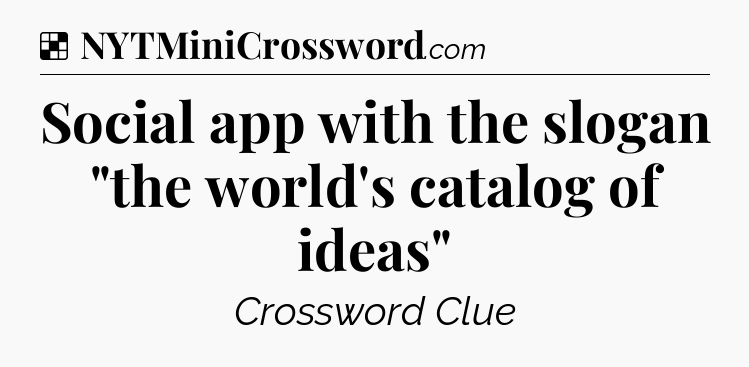 Solution: Social app with the slogan 