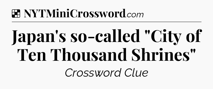 Solution: Japan's so-called 