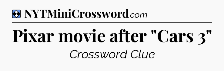Solution: Pixar movie after 