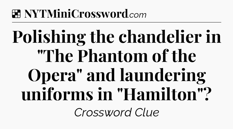 Solution: Polishing the chandelier in 