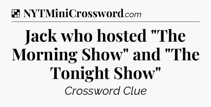 Solution: Jack who hosted 