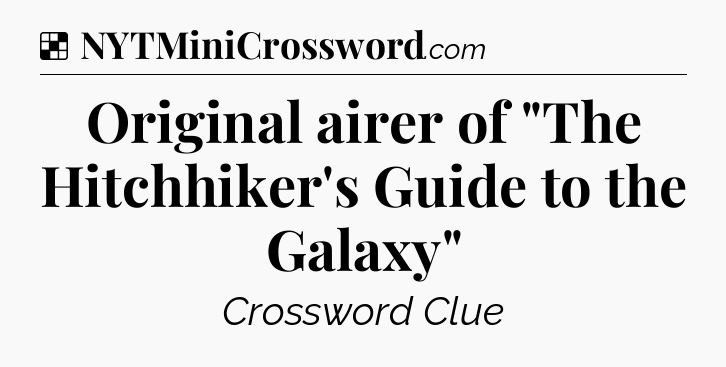 Solution: Original airer of 