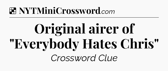 Solution: Original airer of 