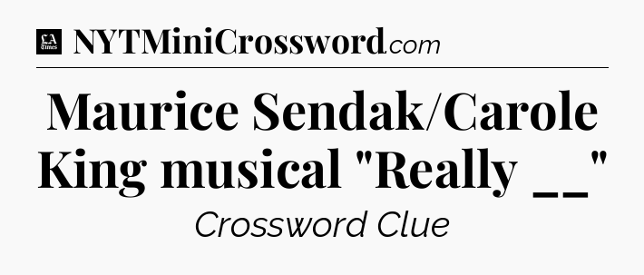 Maurice Sendak/Carole King musical 