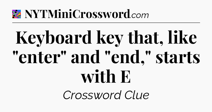 Keyboard key that, like 