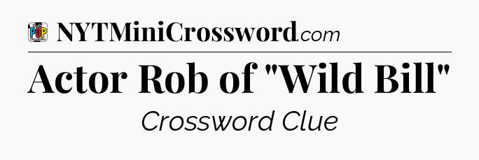 Actor Rob of 