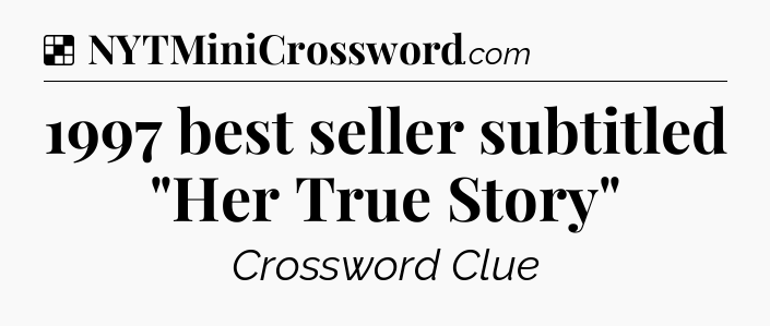 Solution: 1997 best seller subtitled 