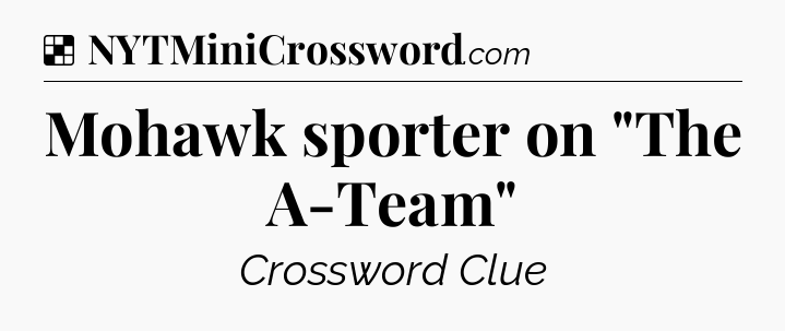 Solution: Mohawk sporter on 