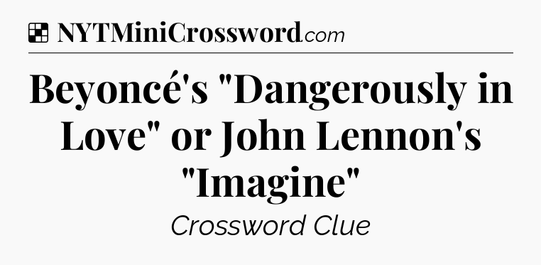 Solution: Beyoncé's 