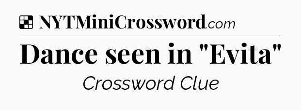 Solution: Dance seen in 