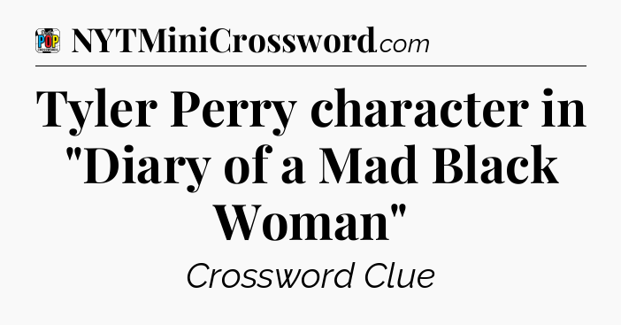 Tyler Perry character in 