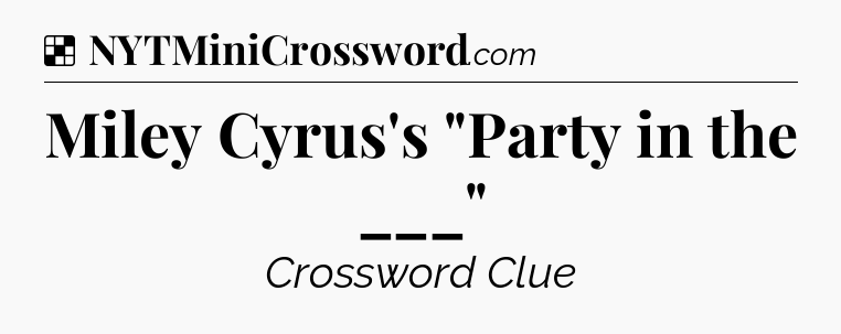 Solution: Miley Cyrus's 
