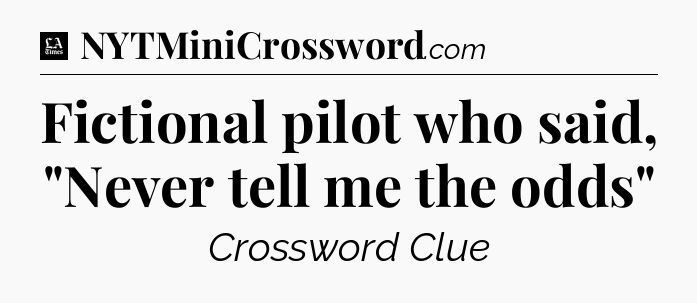 Fictional pilot who said, 