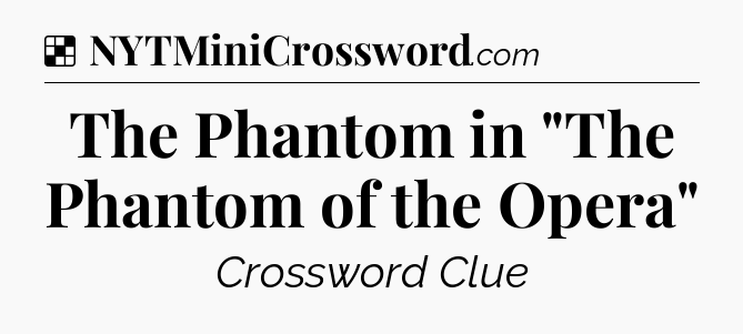 Solution: The Phantom in 