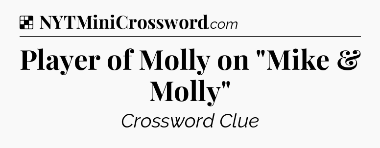 Solution: Player of Molly on 