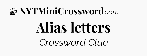 Alias letters - Daily Themed Classic Crossword