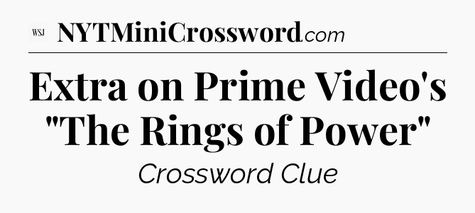 Extra on Prime Video's 