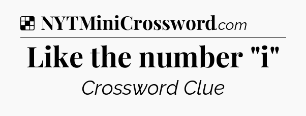 Solution: Like the number 