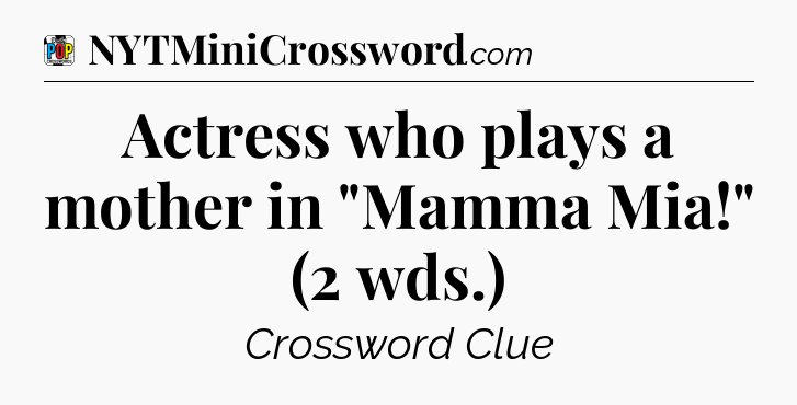 Actress who plays a mother in 