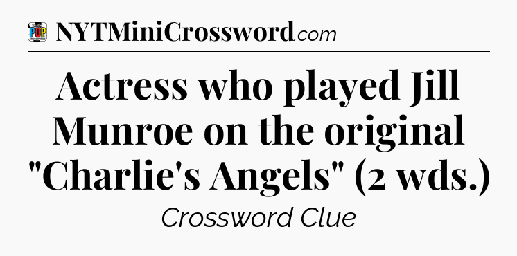 Actress who played Jill Munroe on the original 