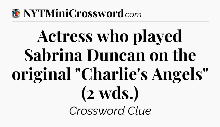 Actress who played Sabrina Duncan on the original 