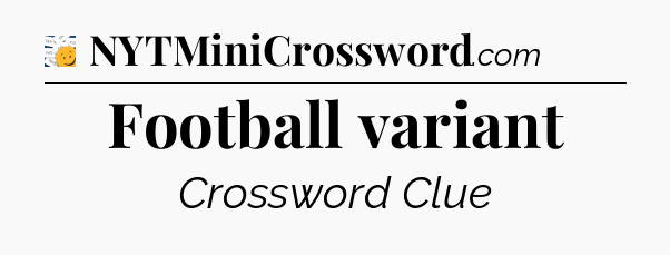 Football variant - 7 Little Words