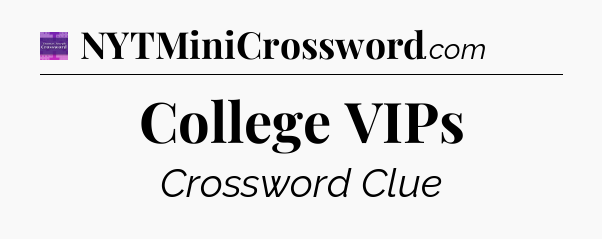 College VIPs - Thomas Joseph Crossword