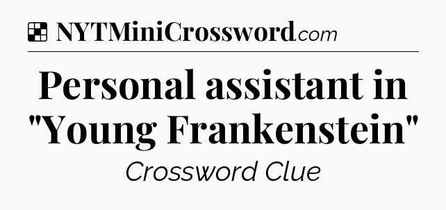 Solution: Personal assistant in 