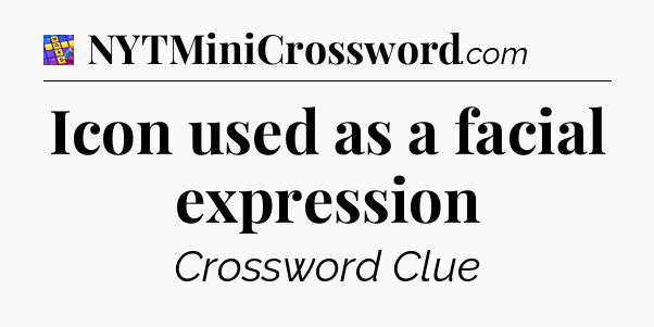 Icon used as a facial expression Codycross