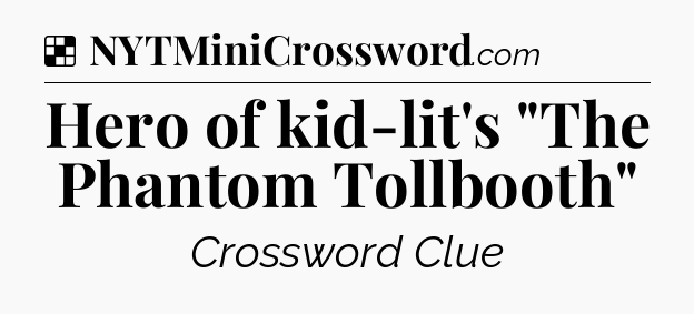 Solution: Hero of kid-lit's 