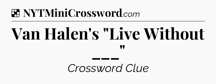 Solution: Van Halen's 